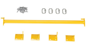 Vestil Steel Dock Chain Barrier Bollard Conversion Hardware Kit - Yellow