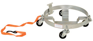 Vestil Steel Tilting Drum Dolly Three Tier - 21-1/2 In. x 21-1/2 In. x 5-7/8 In. 900 lb - Silver