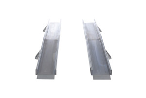 Vestil Aluminum Foldaway Wheelchair Ramp - 120 In. Length With 4 In. Lip 550 lb - Silver