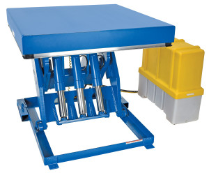 Vestil Steel Electric Hydraulic Lift Table - 48 In. x 48 In. 12000 lb - Blue