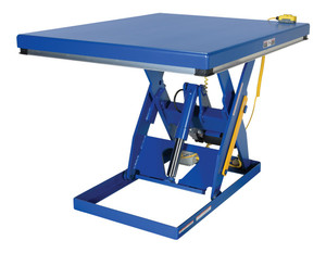 Vestil Steel Electric Hydraulic Lift Table - 48 In. x 60 In. 2000 lb - Blue