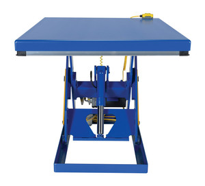Vestil Steel Electric Hydraulic Lift Table - 48 In. x 60 In. 2000 lb - Blue