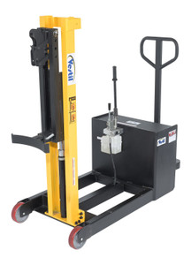 Vestil Steel Manual Drive Manual Lift Counter Balanced Drum Stacker - 58 In. x 25-9/16 In. x 57-7/8 In. 700 lb - Yellow