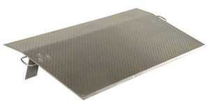 Vestil Aluminum Economizer Dock Plate - 60 In. x 48 In. 1/2 In. Plate Thickness 4800 lb - Silver