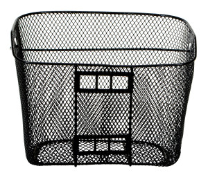 Vestil Steel Wire Easy Access Stock Truck Storage Basket - 10 In. x 11 In. x 14-1/2 In. - Black