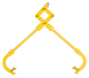 Vestil Steel Heavy Duty Die Lifting Tongs - 38-9/16 In. Maximum Opening Width 3000 lb - Yellow