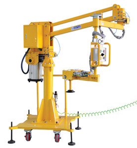 Vestil Steel Air Balanced Lifter Portable Maximum Arm Length - 78-1/4 In. 250 lb - Yellow