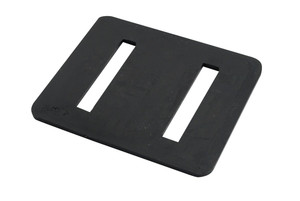 Vestil Rubber Edge Guards - 100 Pack 7/32 In. x 6 In. x 5 In. - Black