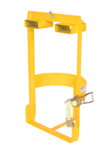 Vestil Steel Overhead Drum Lifter 19-3/4 In x 28-5/8 In x - 49-1/2 In 1000 lb - Yellow