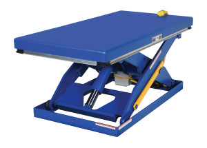 Vestil Steel Electric Hydraulic Lift Table - 30 In. x 60 In. 2000 lb - Blue
