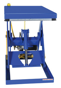 Vestil Steel Electric Hydraulic Lift Table - 43 In. Height 1000 lb - Blue
