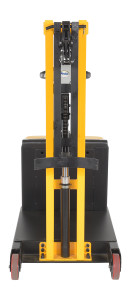 Vestil Steel Powered Drive Powered Lift Counter Balanced Drum Stacker - 24V 57 In. x 26 In. x 58 In. 700 lb - Yellow