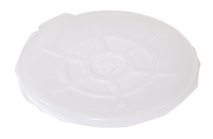 Vestil Polyethylene Drum Cover Open Head - 55 Gallon - Clear
