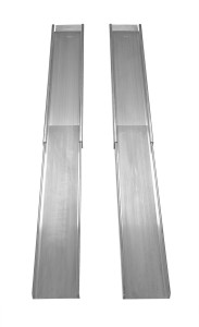 Vestil Extruded Aluminum Wheelchair Ramp Light Telescopic - 88 In. Usable Length 550 lb - Silver