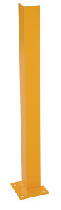 Vestil Steel Overhead Door Track Protector - 6 In. x 6 In. x 36-1/4 In. - Yellow