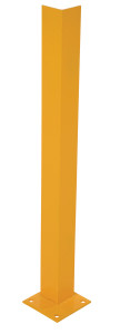 Vestil Steel Overhead Door Track Protector - 6 In. x 6 In. x 36-1/4 In. - Yellow