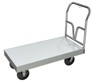 Vestil Aluminum Heavy Duty Extruded Platform Truck - 24 In. x 48 In. 4800 lb - Silver