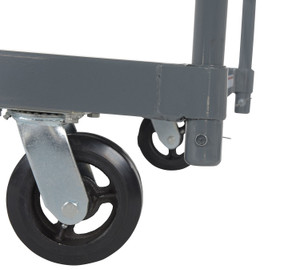 Vestil Steel Smooth Deck Platform Truck - 30 In. x 60 In. 2000 lb - Gray