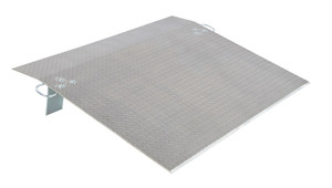 Vestil Aluminum Economizer Dock Plate Usable - 72 In. x 48 In. 3/8 In. Plate Thickness 3400 lb