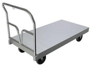 Vestil Aluminum Heavy Duty Extruded Platform Truck - 30 In. x 60 In. 4800 lb - Silver