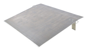 Vestil Aluminum Economizer Dock Plate Usable - 72 In. x 60 In. 3/8 In. Plate Thickness 2500 lb