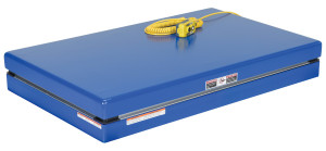 Vestil Steel Electric Hydraulic Lift Table - 43 In. Height 3000 lb - Blue