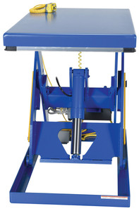Vestil Steel Electric Hydraulic Lift Table - 43 In. Height 3000 lb - Blue