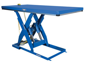 Vestil Steel Electric Hydraulic Lift Table - 48 In. x 96 In. 4000 lb - Blue