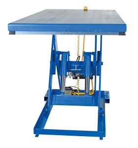 Vestil Steel Electric Hydraulic Lift Table - 48 In. x 96 In. 4000 lb - Blue