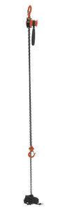 Vestil Steel Mighty Mini Lever Hoist - 15 Ft. Chain Length 500 lb - Orange