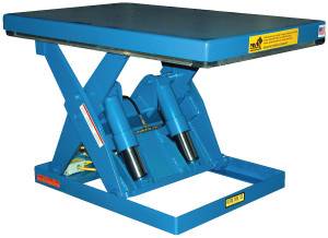 Vestil Steel Shorty Scissor Lift Table - 31 In. Height 4,000 lb - Blue