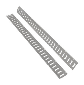 Vestil Steel E-Track - 5 Ft. Length 2 Pack - Gray