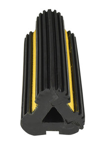 Vestil Extruded Rubber Wheel Chock - 4-1/2 In. x 10 In. x 3-3/4 In. - Black