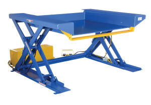 Vestil Steel Ground Lift Scissor Table - 44 In. x 70 In. 2000 lb - Blue