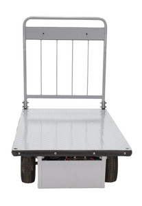 Vestil Steel Electric Material Handling Cart No Sides - 28 In. x 48 In. 1000 lb - Gray