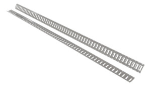 Vestil Steel E-Track - 10 Ft. Length 2 Pack - Gray