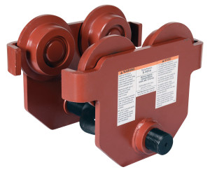 Vestil Steel Push Eye Manual Trolley - 6000 lb - Orange