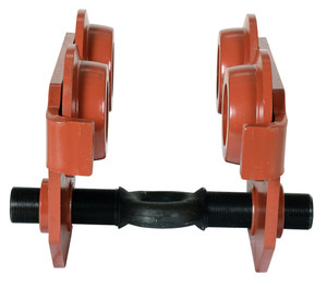 Vestil Steel Push Eye Manual Trolley - 6000 lb - Orange