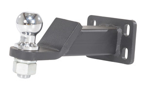 Vestil Steel Single Ball Hitch Mount - 8 In. Length For E-Tug-HD Models - Black