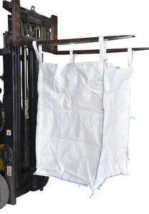 Vestil Polypropylene Coated Fabric Hopper - 50 Cubic Foot 3,300 lb - White