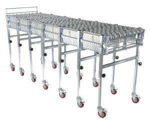 Vestil Steel Expandable Conveyor Skate - 200 lb - Silver