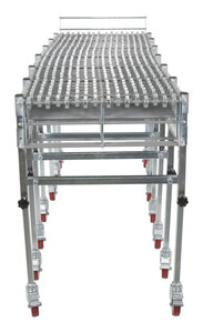 Vestil Steel Expandable Conveyor Skate - 200 lb - Silver