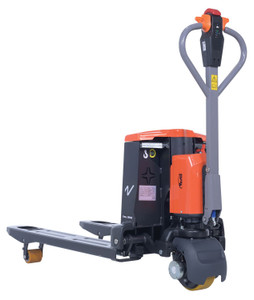 Vestil Steel Electric Pallet Truck With Powered Brakes - 27 In. x 45 In. 3,300 lb - Black/Red