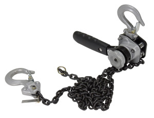 Vestil Steel Mighty Mini Lever Hoist - 5 Ft. Chain Length 500 lb - Silver
