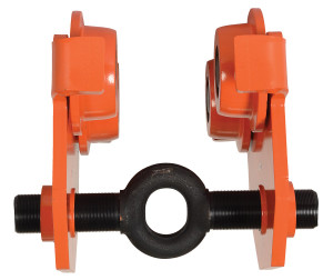 Vestil Steel Push Eye Manual Trolley - 8000 lb - Orange