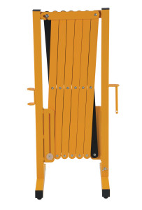 Vestil Steel Expand-A-Gate - 144 In. Length - Yellow