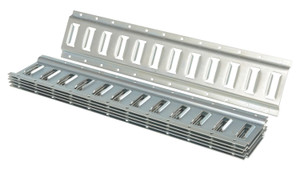 Vestil Steel Zinc Plated E-Track - 2 Ft. Length 6 Pack - Gray