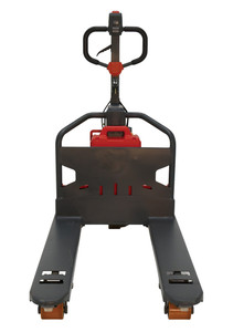 Vestil Steel Electric Pallet Truck - 27 In. x 48 In. 2600 lb - Black/Red