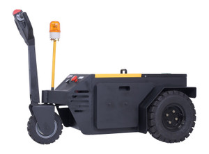 Vestil Steel Heavy Duty Electric Powered Tugger - 12,000 lb Pulling - Yellow