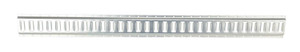 Vestil Steel Zinc Plated E-Track - 5 Ft. Length 1 Pack - Gray